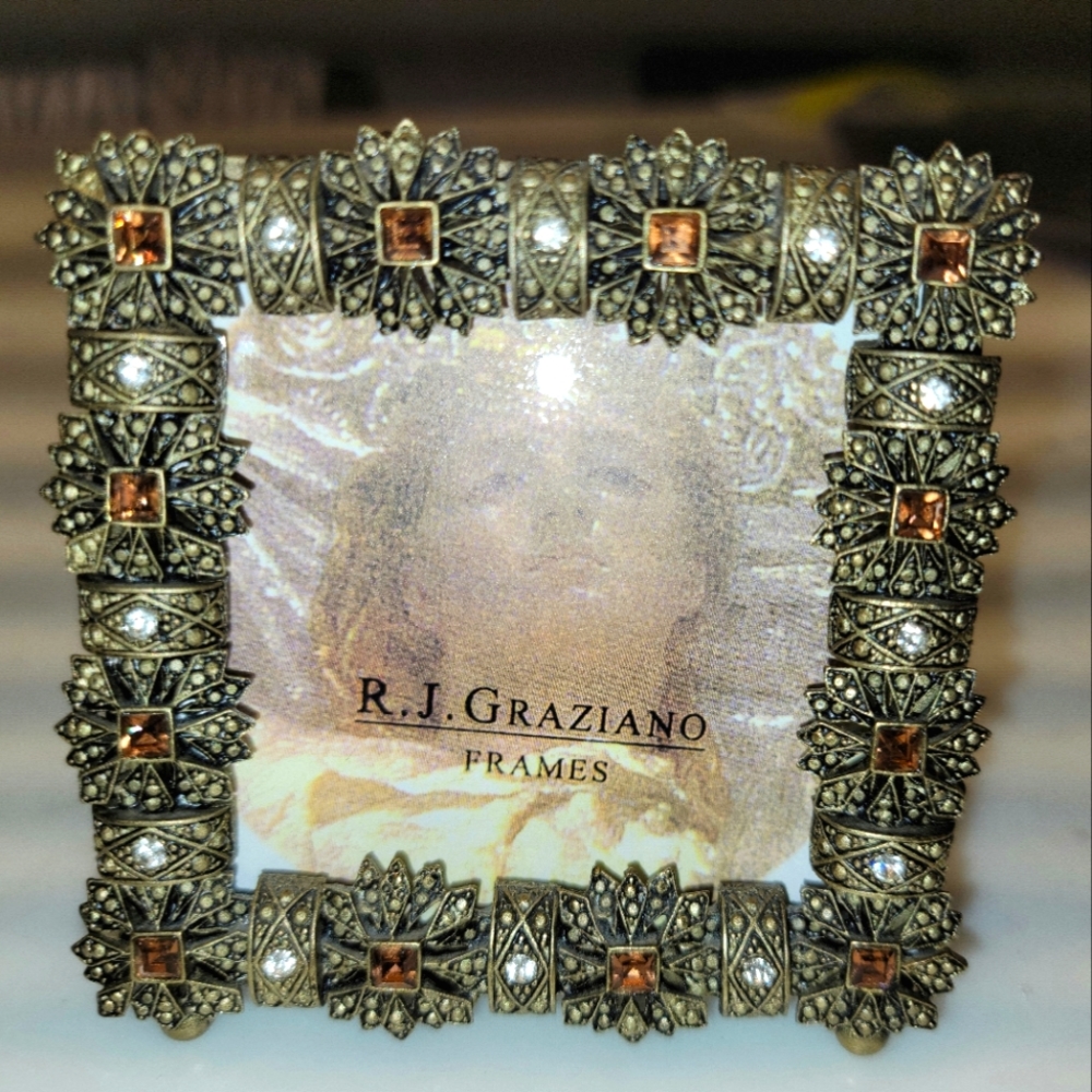 R.J. Graziano picture frame w/Swarovski crystals